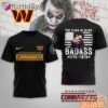 Washington Commanders 250 Years Of Being Badass 1776-2026 Joker T-Shirt