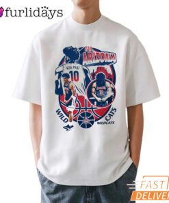 Arizona Wildcats #10 Basketball Graphic NCAA March Madness T-Shirt