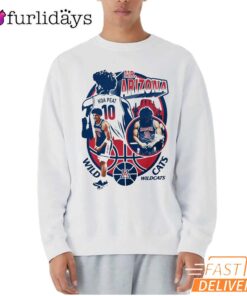 Arizona Wildcats #10 Basketball Graphic NCAA March Madness T-Shirt