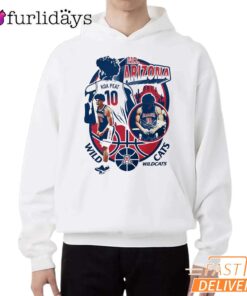 Arizona Wildcats #10 Basketball Graphic NCAA March Madness T-Shirt