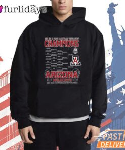 Arizona Wildcats 2026 Big 12 Men's Basketball Tournament Champs Bracket T-Shirt