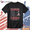 Arizona Wildcats 2026 Big 12 Men's Basketball Tournament Champs Bracket T-Shirt
