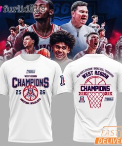 Arizona Wildcats 2026 National Champions T-Shirt NCAA Basketball Champions Tee