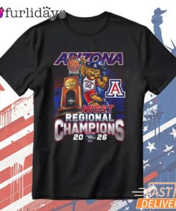 Arizona Wildcats 2026 Regional Champions NCAA Basketball T-Shirt