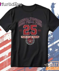 Arizona Wildcats 25 Years In The Making Champions NCAA Basketball T-Shirt