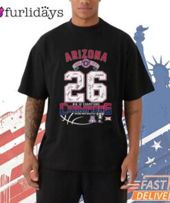 Arizona Wildcats 26 NCAA Basketball Champions T-Shirt