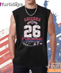 Arizona Wildcats 26 NCAA Basketball Champions T-Shirt