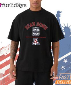 Arizona Wildcats Bear Down Final Four 2026 T-Shirt