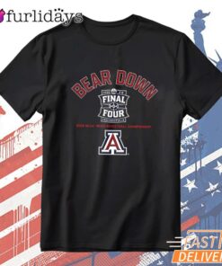 Arizona Wildcats Bear Down Final Four 2026 T-Shirt