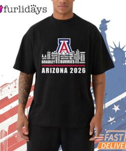 Arizona Wildcats Skyline 2026 Basketball Fan T-Shirt