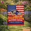 Baltimore Ravens Bless America Land That I Love Flag