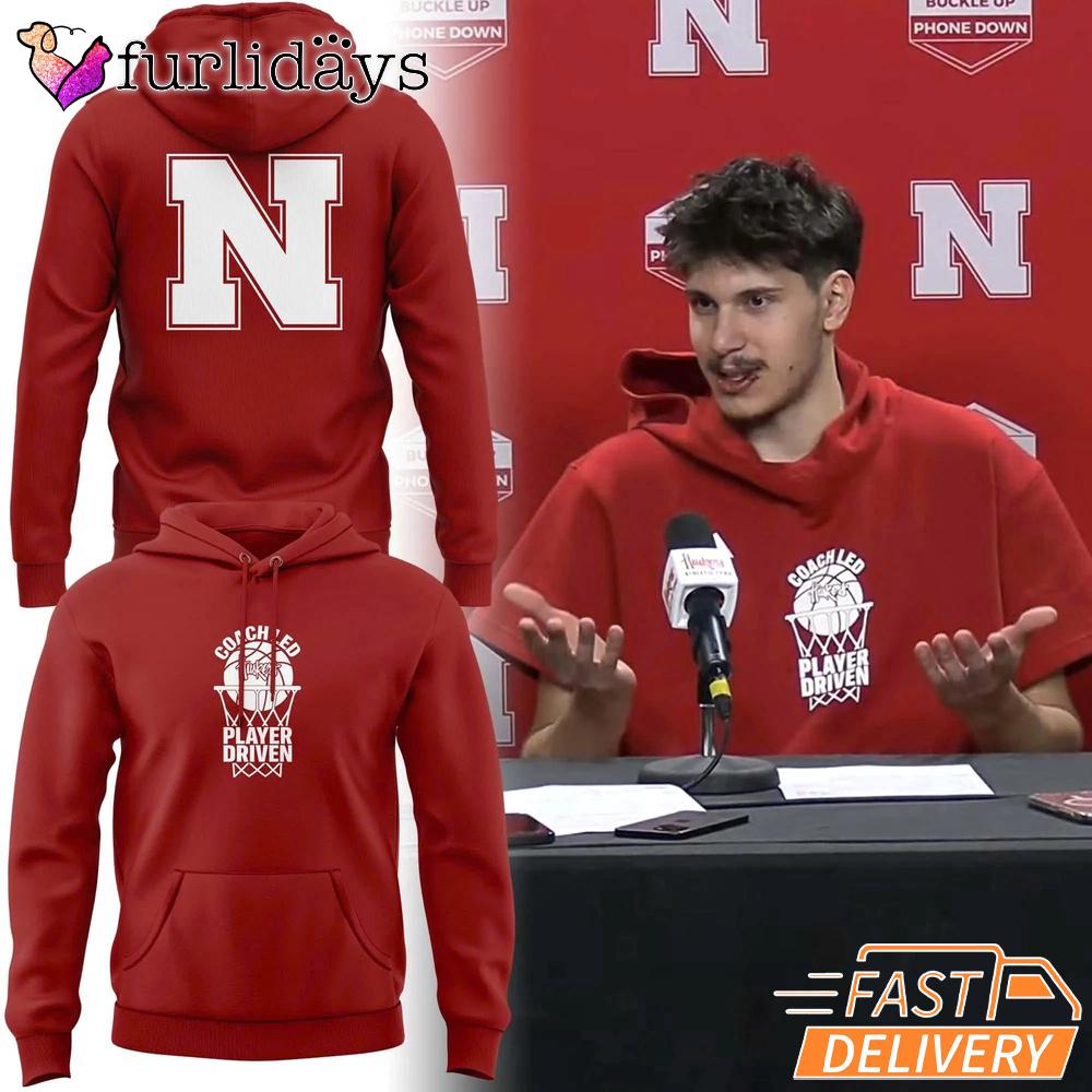 Berke Buyuktuncel Nebraska Basketball Graphic Hoodie Berke Buyuktuncel Nebraska Basketball Graphic Hoodie