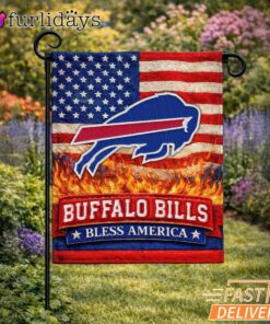 Buffalo Bills Bless America Land That I Love Flag