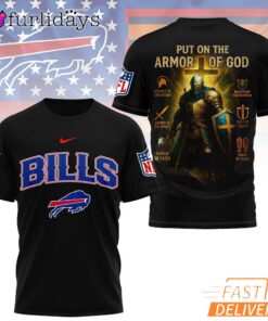 Buffalo Bills Put On The Armor Of God Christian Knight T-Shirt