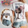 Chicago Bears God Bless America 250 Year Of Freedom T-Shirt