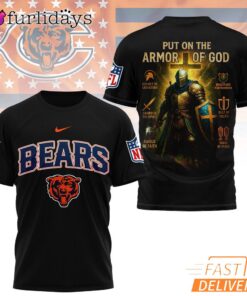 Chicago Bears Put On The Armor Of God Christian Knight T-Shirt