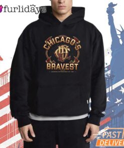 Chicago Bravest Logo Firefighter Pride T-Shirt