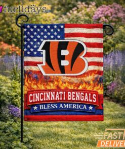 Cincinnati Bengals Bless America Land That I Love Flag