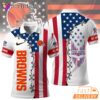 Cleveland Browns 250 Years Of America Patriotic Custom Name Polo Shirt