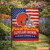 Cleveland Browns Bless America Land That I Love Flag