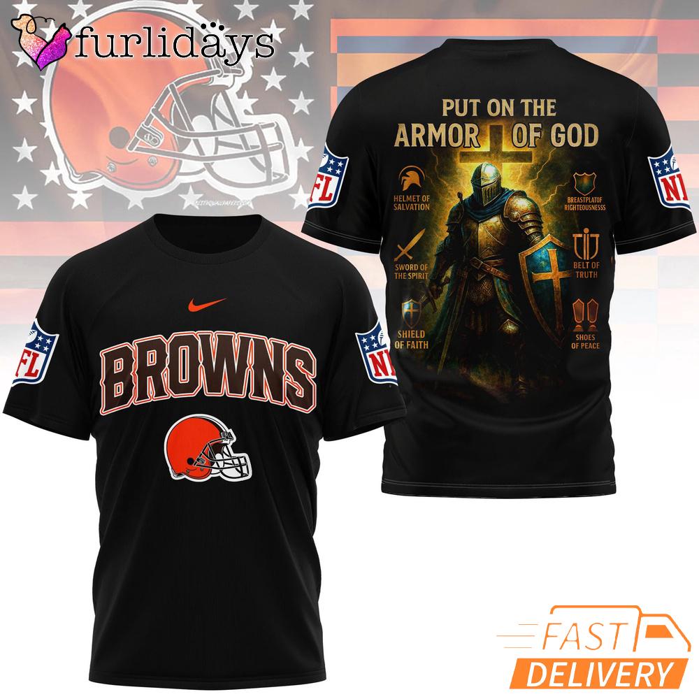 Cleveland Browns Put On The Armor Of God Christian Knight T-Shirt Cleveland Browns Put On The Armor Of God Christian Knight T-Shirt