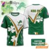 Custom Detroit Lions Kiss Me I'm Irish Lucky Green Shirt