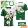 Custom Indianapolis Colts Kiss Me I'm Irish Lucky Green Shirt