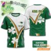 Custom New England Patriots Kiss Me I'm Irish Lucky Green Shirt