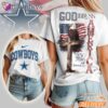 Dallas Cowboys God Bless America 250 Year Of Freedom T-Shirt