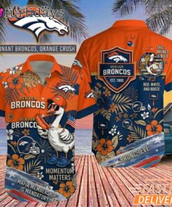 Denver Broncos Funny Goose Hawaiian Shirt