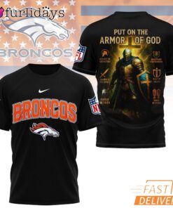 Denver Broncos Put On The Armor Of God Christian Knight T-Shirt