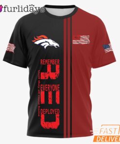 Denver Broncos Remember Everyone Deployed Limited T-Shirt
