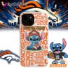 Denver Broncos Stitch Custom Name Phone Case