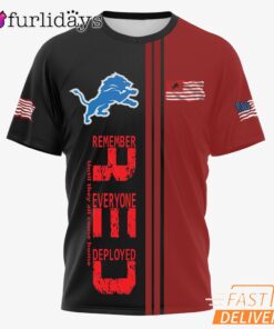 Detroit Lions Remember Everyone Deployed Limited T-Shirt