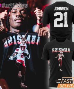 Emmett Johnson H21SMAN Nebraska Football Graphic T-Shirt