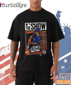 Francisco Lindor New York Mets MLB Vintage Baseball The Show T-Shirt