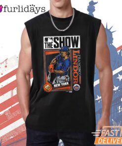 Francisco Lindor New York Mets MLB Vintage Baseball The Show T-Shirt