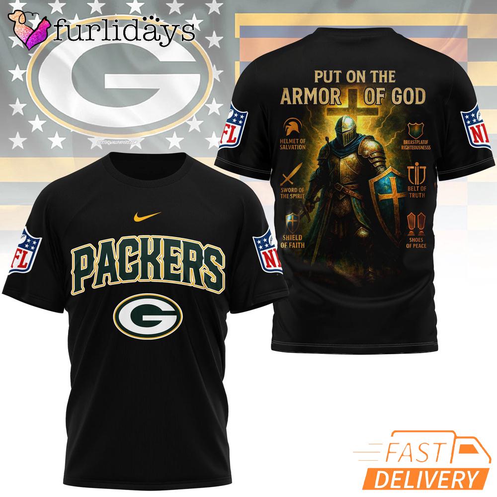Green Bay Packers Put On The Armor Of God Christian Knight T-Shirt Green Bay Packers Put On The Armor Of God Christian Knight T-Shirt