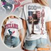 Houston Texans God Bless America 250 Year Of Freedom T-Shirt