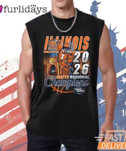Illinois Fighting Illini 2026 Regional Champions NCAA Basketball T-Shirt