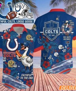Indianapolis Colts Funny Goose Hawaiian Shirt