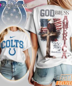 Indianapolis Colts God Bless America 250 Year Of Freedom T-Shirt