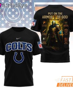 Indianapolis Colts Put On The Armor Of God Christian Knight T-Shirt