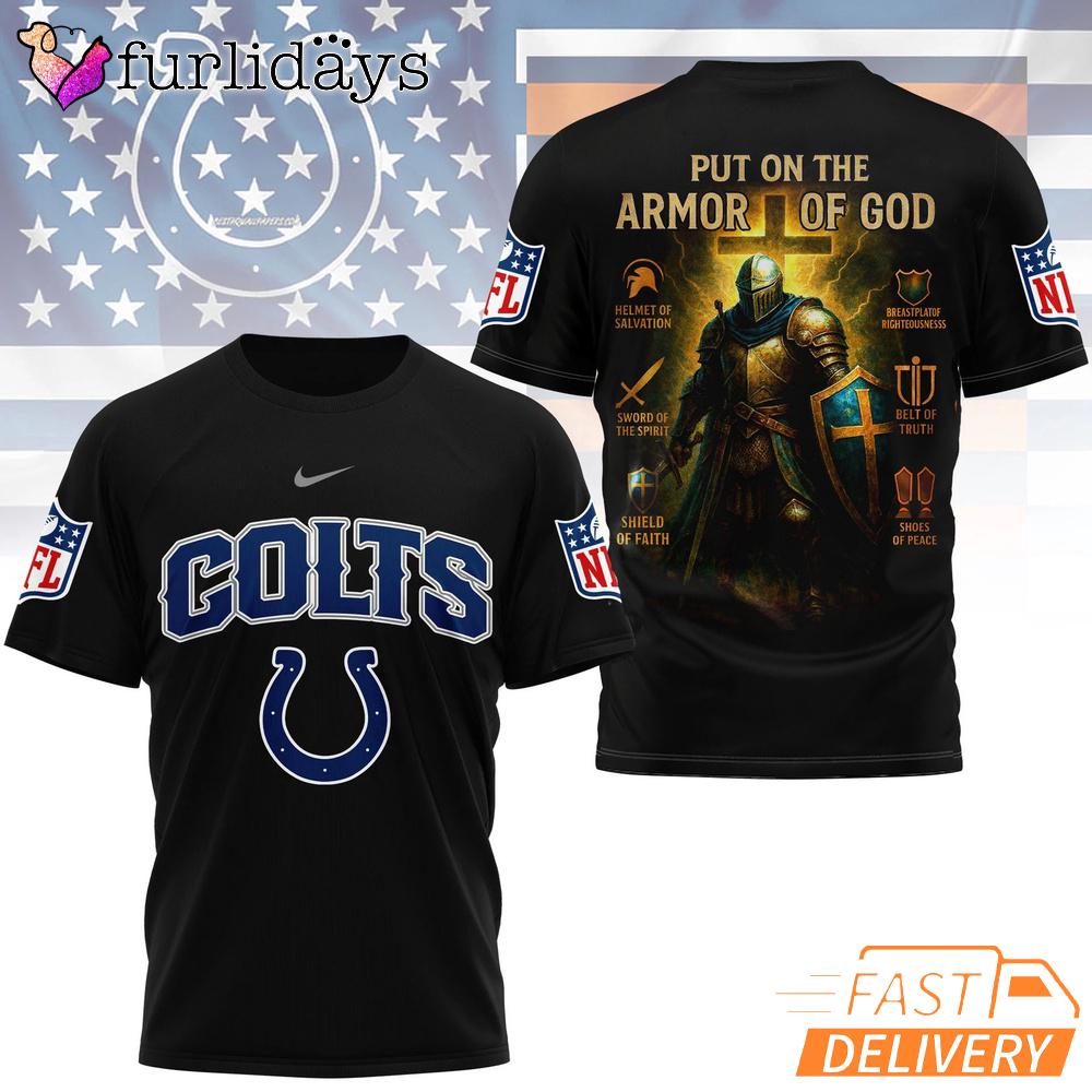 Indianapolis Colts Put On The Armor Of God Christian Knight T-Shirt Indianapolis Colts Put On The Armor Of God Christian Knight T-Shirt