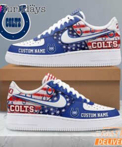 Indianapolis Colts USA Flag Custom Air Force 1 Sneakers 250 Years Shoes