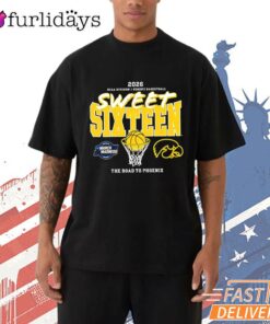 Iowa Hawkeyes 2026 Women's March Madness Sweet 16 T-Shirt