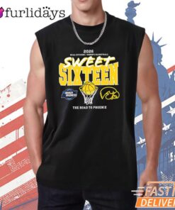 Iowa Hawkeyes 2026 Women's March Madness Sweet 16 T-Shirt