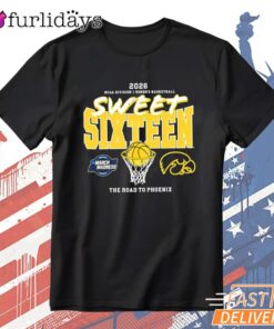 Iowa Hawkeyes 2026 Women's March Madness Sweet 16 T-Shirt