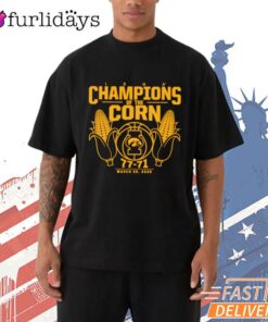 Iowa Hawkeyes Champions Of The Corn March 26 2026 T-Shirt