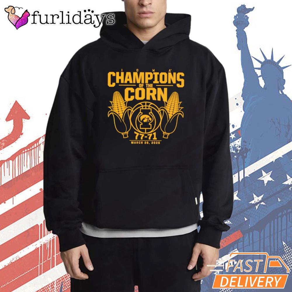Iowa Hawkeyes Champions Of The Corn March 26 2026 T-Shirt Iowa Hawkeyes Champions Of The Corn March 26 2026 T-Shirt